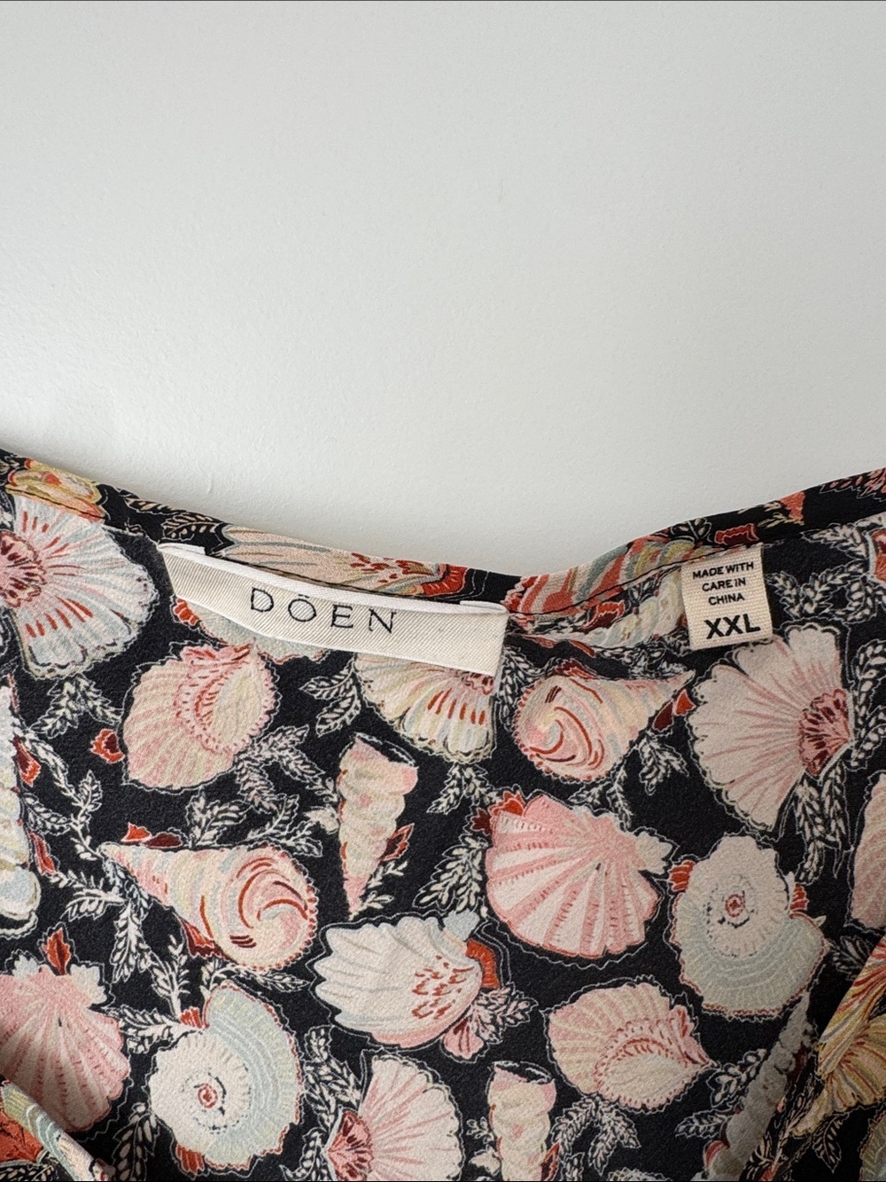 Dôen Sasha Mini Silk Slip Dress in Noir Tresors De La Mer - Picture 5 of 11